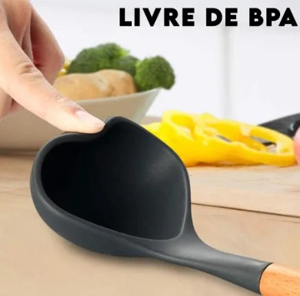 Kit de Utensílios 11 peças para Cozinha em Silicone