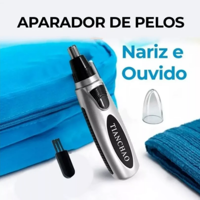 Aparador de Pelos para Nariz e Ouvido